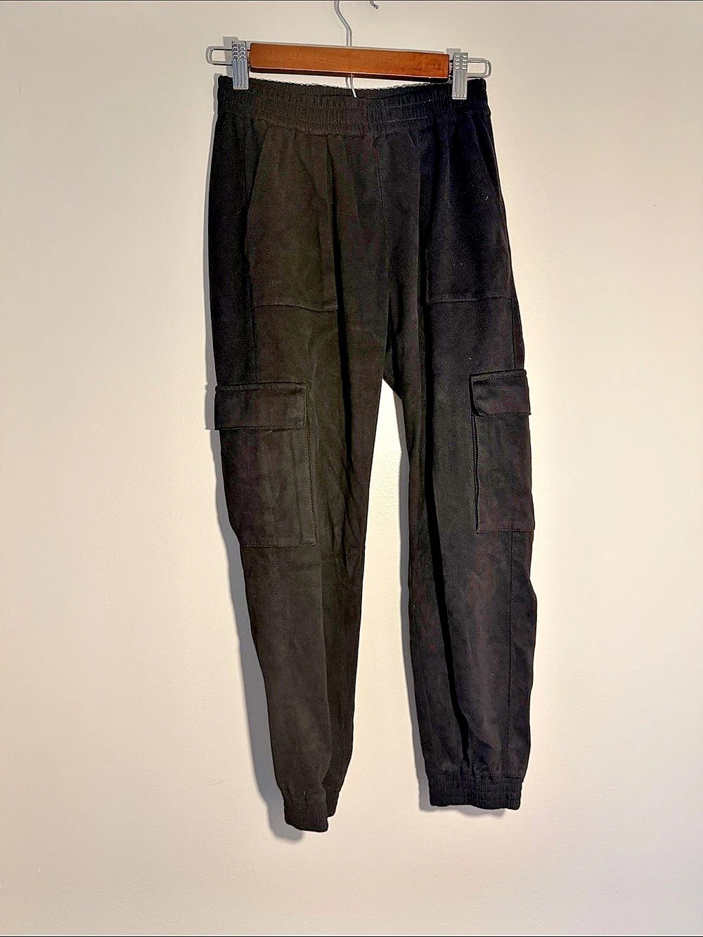 Zara Black Cargo Jogger Pants Size XS Like New